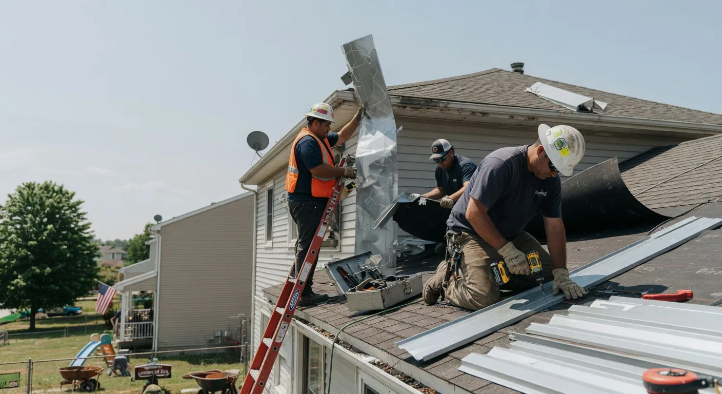Storm Damage Metal Roof Repair in Sulphur Rock, AR